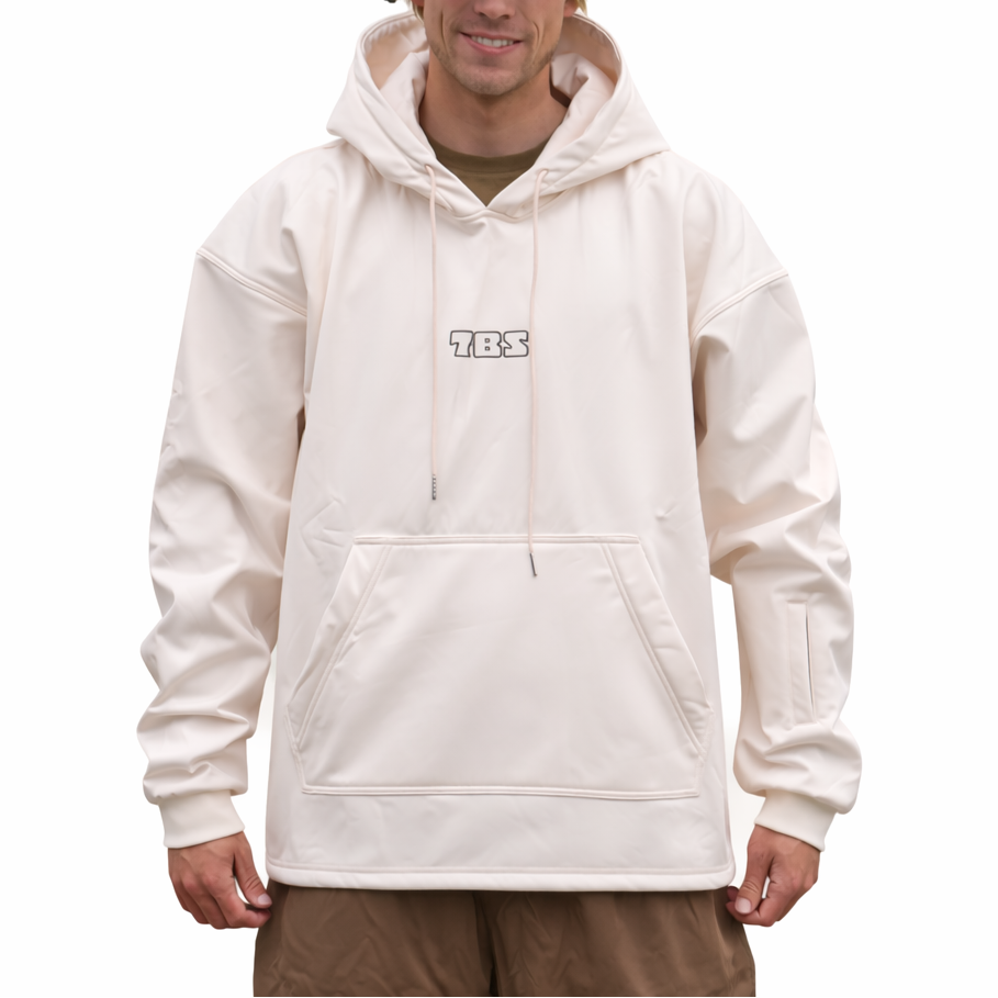 Cream TBS Waterproof snow hoodie